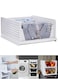 Stackable Clothes Plastic Storage Basket Foldable Closet Organizer Shelf Cloth Holder Drawer Shelf Storage Container for Wardrobe Cupboard Bathroom Office