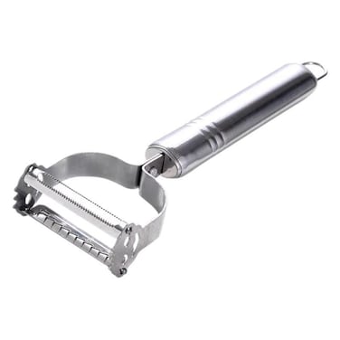 Steel Vegetable Peeler, Ultra Sharp Potato Peeler for Kitchen, Heavy Duty Ergonomic Handle, Multi-Functional Carrot Apple Cucumber Peeler, Rotary Blade Design