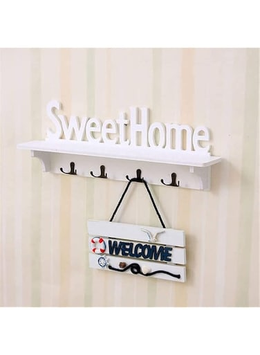Makeup Toy Wall Shelf Wall Seasoning Rack Shelves Wood Storage Bathroom Shelf for Kitchen living room Wall Mounted Shelf MDF Wood Wall Shelf Sweet Home Wall Shelve Wall Mounted Floating Shelf