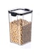 Airtight Food Storage Containers Set, Dry Food Plastic Canisters Storage Organization for Kitchen and Pantry, BPA Free Kitchen Canisters for Cereal, Rice, Plastic Grain Containers Storage Box (1300ml)