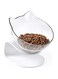 Cat Dog Transperant Food Water Bowl Pet Feeder Bowl for Cats and Small Dogs