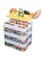 Diylove Toy Storage Organizer for Lego Stackable Organizer Bins Stackable Storage Container with 3 Layer 48 Big Compartments,with Lids Building Blocks Miniature Organizer Storage Box (Yellow)