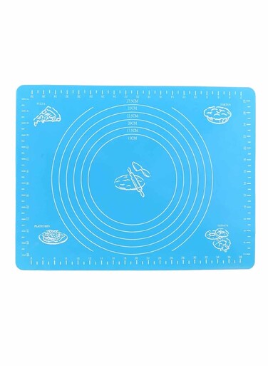 Baking Mat for Pastry Non Stick Dough Pie Crust Rolling Mats, Blue, 30X40CM