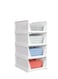 TAFAN&trade; 4-Pack Foldable Closet Organizers and Storage Bins &ndash; Stackable Plastic Storage Baskets, Drawer Shelf Containers for Bedroom, Kitchen, Bathroom, and Cupboard Organization