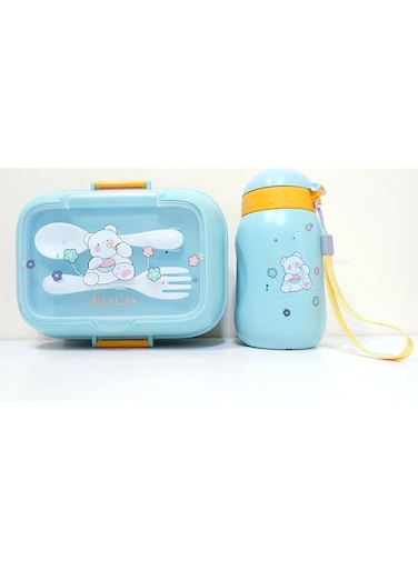 FAM Lunch Box And Water Bottle Set Kids &ndash; Lunch Box For Kids School &ndash; Water Bottle For Kids School &ndash; Lunch Box Combo Set - Lunch Bag For Kids (Assorted Designs)