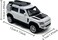 Land Rover Official Licensed 1:18 Scale Defender 110 Diecast Model Car &ndash; Zinc Alloy Metal SUV Collectible Toy with Opening Doors, Pull-Back Action, Realistic Sound &amp; Lights &ndash; (White)