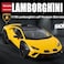 Lamborghini Official Licensed Hurac&aacute;n Sterrato 1:18 Diecast Model Car - Openable Doors, LED Lights, Engine Sound, Suspension - Premium Off-Road Supercar Collectible for Adults &amp; Kids &ndash; (Yellow)
