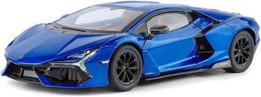 Lamborghini Official Licensed Revuelto 1:24 Scale Die-Cast Model Car &ndash; Highly Detailed Replica Hybrid Supercar &ndash; Opening Doors, Hood &amp; Trunk, Working Steering &amp; Suspension &ndash; (Blue)