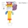 Funmuch Baby Plush Giraffe Rattle &amp; Teether Toy &ndash; Soft Squeeze "BiBi" Sound Stick, Washable Hand Bell Doll with Food-Grade Teether, Sensory Developmental Toy for Newborns &amp; Infants 0-12m
