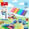 MOTARRO Plasticine Modeling Clay Set (ME145-3) &ndash; 12 Vibrant Fluorescent Colors &ndash; Non-Toxic, Ultra-Soft Air-Dry Clay for Kids, Arts &amp; Crafts, and School Projects &ndash; Mess-Free &amp; Pliable