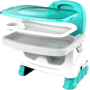 Yaya Duck Babylove 3-in-1 Portable Baby Dining Chair &amp; Booster Seat with Musical Piano Mat &ndash; Adjustable Height, Detachable Easy-Clean Tray, and Portable Backpack Mode (6 Months+)