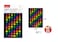 MOTARRO Self-Adhesive Neon Number Labels (MU039) &ndash; 5 Sheets, 340 Stickers Total &ndash; 11x15cm Colorful Digits 0-9 for Organizing, Scrapbooking, and Office Labeling &ndash; High-Visibility Waterproof Vinyl Stickers
