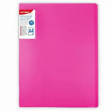 MOTARRO A4 Display Book, 20 Pockets, MQ016-20 &ndash; Durable Document Organizer for Office &amp; School Use