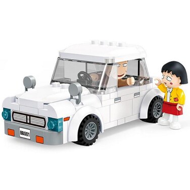 Banbao Building Blocks &ndash; Chibi Maruko-chan Series Dad&rsquo;s Car Set &ndash; Educational Toy for Kids