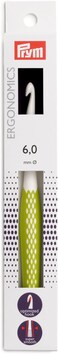 Prym Ergonomic Design Crochet Hook Easy Grip Handle Size 6mm, Purple

