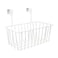 AL ARQAM Metal Multipurpose Cabinet Door Organizer, Under Shelf, Over Door Kitchen, Bathroom Cabinet Storage Basket Rack Holder Hanging Organizer- White