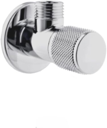 AL ARQAM 1/2" Angle Valve - Round Net Type, Matt Black Brass Body, Durable &amp; Stylish for Bathroom and Kitchen Fixtures (Made in Turkey)
