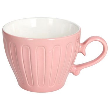 Madrid Camille Rosa 470ml Jumbo Cup &acirc;&euro;&ldquo; Elegant Porcelain Mug for Coffee, Tea &amp; Hot Beverages for Home, Office &amp; Caf&Atilde;&copy;
