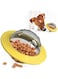 Okbuynow Dog Interactive Toy Multifunctional Pet Frisbee Flying Saucer Feeder Toys for Small Medium Dogs Playing Chasing Chewing Improve Intelligence Molar Toothbrush, Yellow