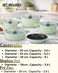 OZO 9 Pcs Non-stick Granitec Aluminium Coated Cookware Set With Lid Made In Turkiye  3933   Large Medium Small Shallow Casserole Pots,Casseroles, Frying Pan : Color - (Sage Mint Green)