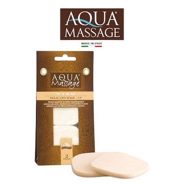 Aqua Massage Viso Delicate Make-Up Sponge &ndash; Natural Gentle Makeup Remover for All Skin Types