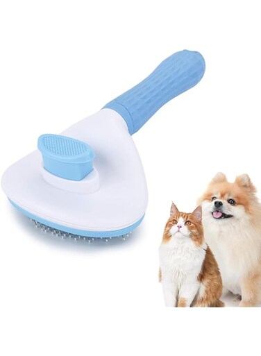 X spring Cat Grooming Brush, Dog Cat Bunny Pet Grooming Shedding Brush with Individually Wrapped, Pet Massaging Tool Easy to Remove Loose Undercoat, Suitable for Pets with Long or Short Hair