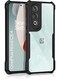 Muzz 1+Nord CE4 Case Back Cover, 360&deg; Protection, TPU PC, Crystal Clear, Camera Protection, Transparent, Black