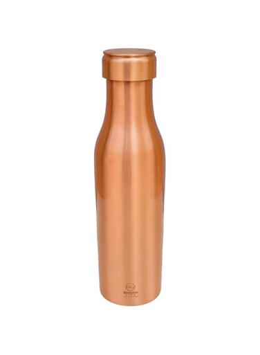 Booming Life 100% Pure Copper Water Bottle 34 Oz - Ayurvedic Copper Water Bottle - Leak Proof - Smooth Finish