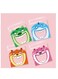 100pcs of mixed cartoon big mouth 4 in 1 snow crisp bag cookie gummy candy self adhesive bags food packing bag cute cartoon animal biscuit bags size 7*7+3cm
