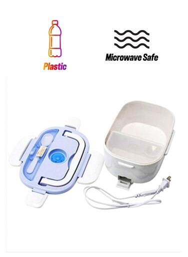 Lunch Box Set White/Blue 3Liters