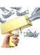 Wowok Gold Money Guns Shooter, Super Money Gun Make it Rain Toy Gun, Handheld Spary Cash Gun for Game Movies Party Supplies(Golden)