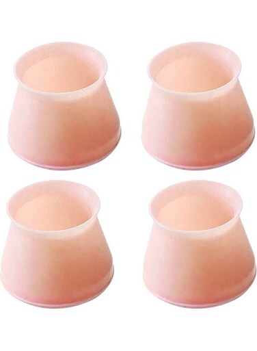 Universal Silicone Anti-Scratch Desk Chair Leg Foot Cap Protector Pink 20x10x20cm