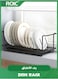 Expandable Dish Drying Rack Over The Sink Adjustable Dish Rack in Sink Or On Counter Dish Drainer with Utensil Holder Rustproof for Kitchen