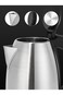 1.8L Stainless Steel Electric Kettle, 1500W, Auto Shut-Off, Safe And Durable Design