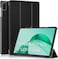 Case for Honor Pad X8a 2024, Slim Lightweight Hard Shell Cover with Three fold Stand, with Auto Sleep Wake Anti-scratch Smart Protective Cover for Honor Pad X8a 11inch (Black)