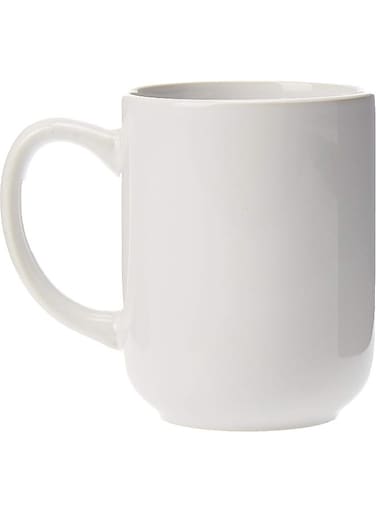 13Oz Porcelain Ceramic Cup Tea Coffee Mug - White