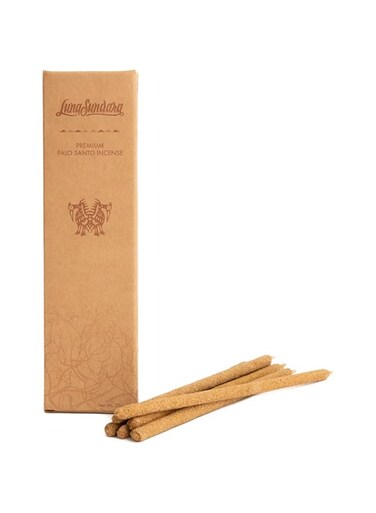 Luna Sundara Palo Santo Hand Rolled Incense Sticks with Wild Peruvian Palo Santo for Meditation, Relaxation and Spiritual Cleansing