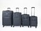 VIPTOUR 4 Piece Softside Spinner 4 Wheels Fabric Trolley Luggage With Number Lock 20/24/28/32 Inches