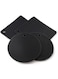 Silicone Trivet Pot Mat, Silicone Pot Holders for Hot Pan and Pot Pads. Heat Resistant Counter Mats for Tables Placemats,Countertops, Spoon Rest and Large Coasters,4 Pack Black(2 Squared + 2 Round)