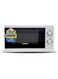 Geepas GMO1894 20L Microwave Oven   1100W Solo Microwave with 6 Power Levels and a Timer   Cooking Power Control with 2 Rotary Dials &amp; Defrost Settings   White
