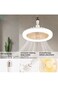 LED Fan Pendant Light, E27 Universal Rotating Lamp, Aromatherapy Compatible, White