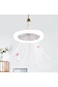 LED Fan Pendant Light, E27 Universal Rotating Lamp, Aromatherapy Compatible, White