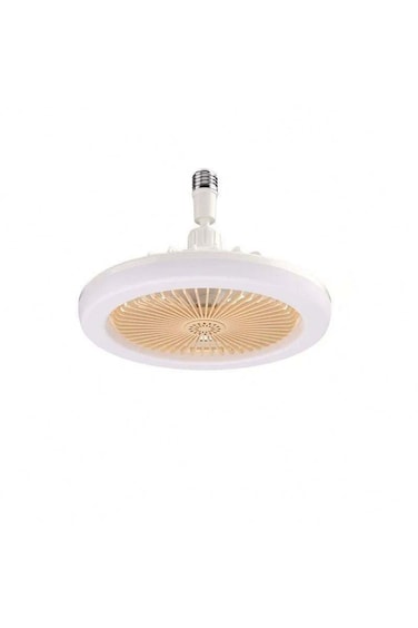 LED Fan Pendant Light, E27 Universal Rotating Lamp, Aromatherapy Compatible, White