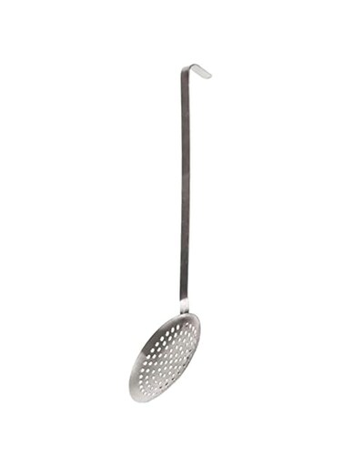 Raj Professional Skimmer Spoon, Silver, 42.5 cm, RPS002, Fryer Food , Pasta Skimmer , Spaghetti Skimmer , Noodle Skimmer , Fries Skimmer