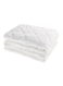 Quilted Mattress Protector Polyester Blend White 150x200cm