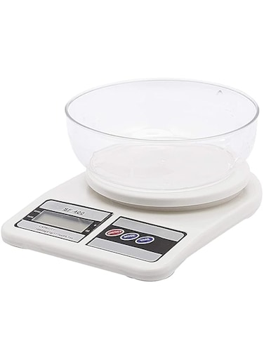 Electronic Digital Kitchen Scale - SF-400 , White