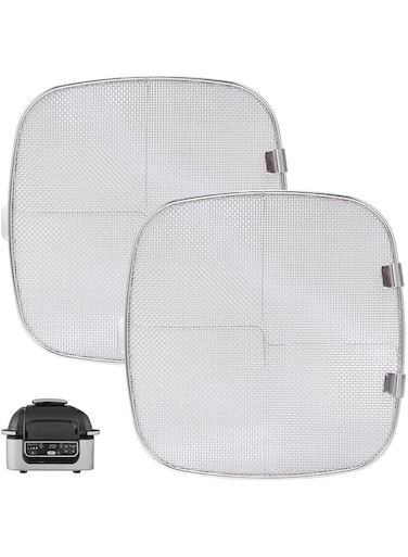 SYOSI Stainless Steel Splatter Shield, Air Fryer Accessories for Ninja Foodi 5-in-1 Indoor Grill, Replacement Parts Splatter Screen for Ninja Foodi AG300, AG300C, AG301C, AG302, AG400