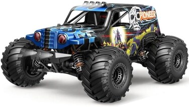 Colorland - Polar Lights Brushless 4-Wd Monster Truck RC Car Blue 1:14 Scale Hs14412