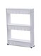 Three Tier Slide Out Storage Tower In Bathroom Kitchen With Wheels