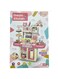 Girls Funny Plastic Kitchen Set Toy Pretend Play, Home Kitchen Toy, Mini Kitchen Toys Real Cooking Set for Kids pink